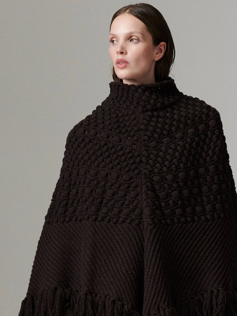 Day Birger et Mikkelsen Cabel Poncho - Ganache