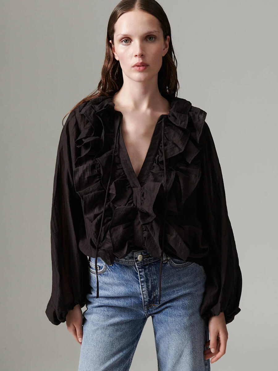 Day Birger et Mikkelsen Frey Blouse Ganache