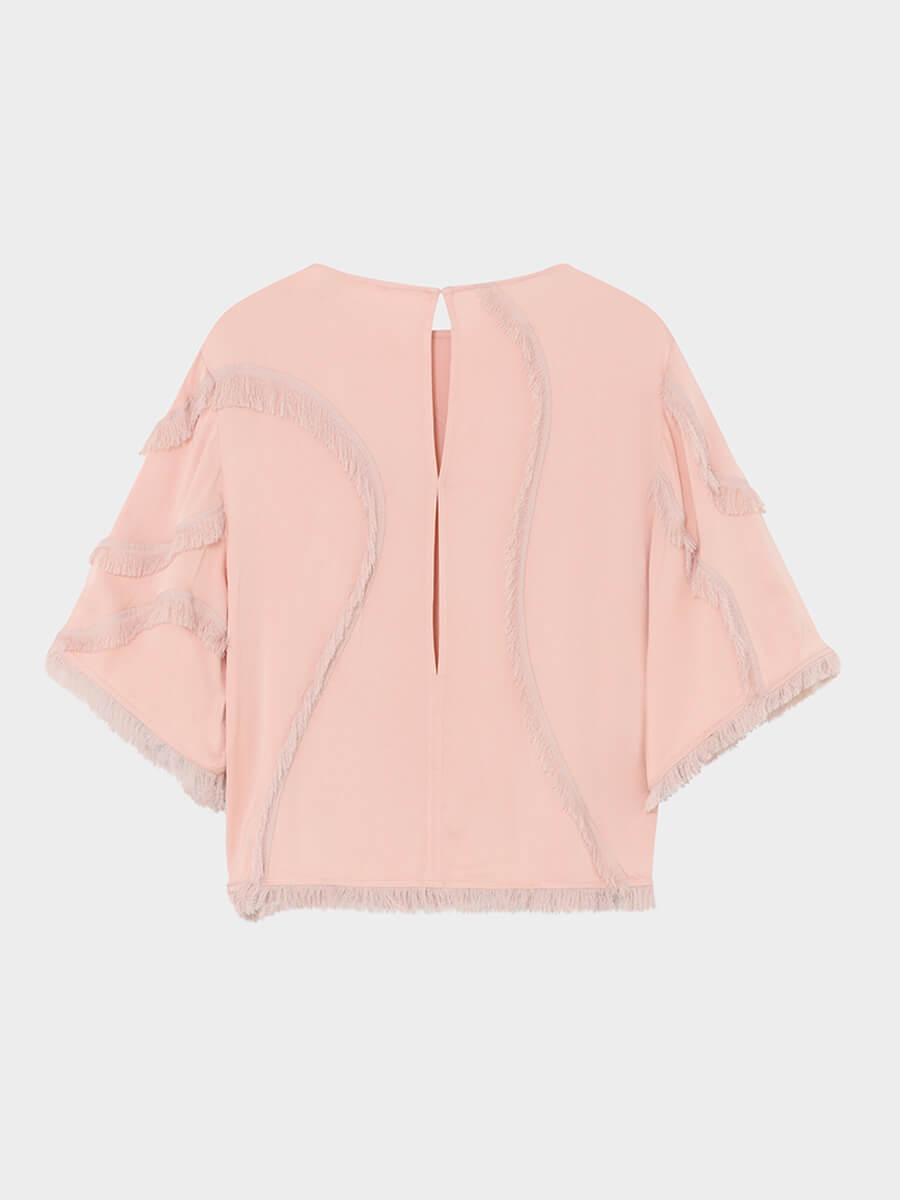 Day Birger et Mikkelsen Tatiana Matt Crepe Top - Rose Smoke