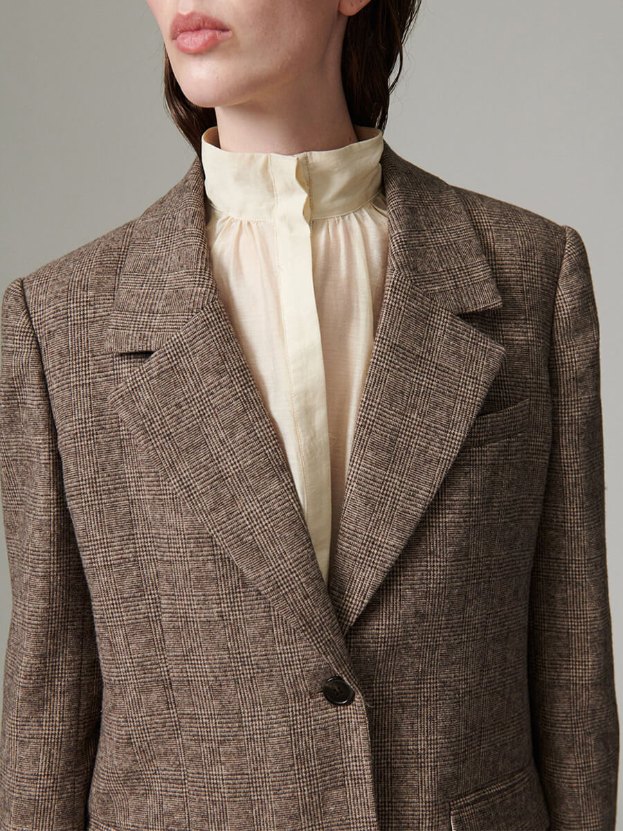 Day Birger et Mikkelsen Wales Tartan Blazer - Brown Check