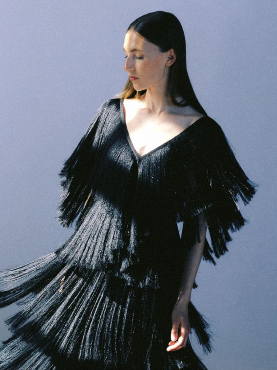 Day Birger et Mikkelsen - Fitao Fringe Top - Black