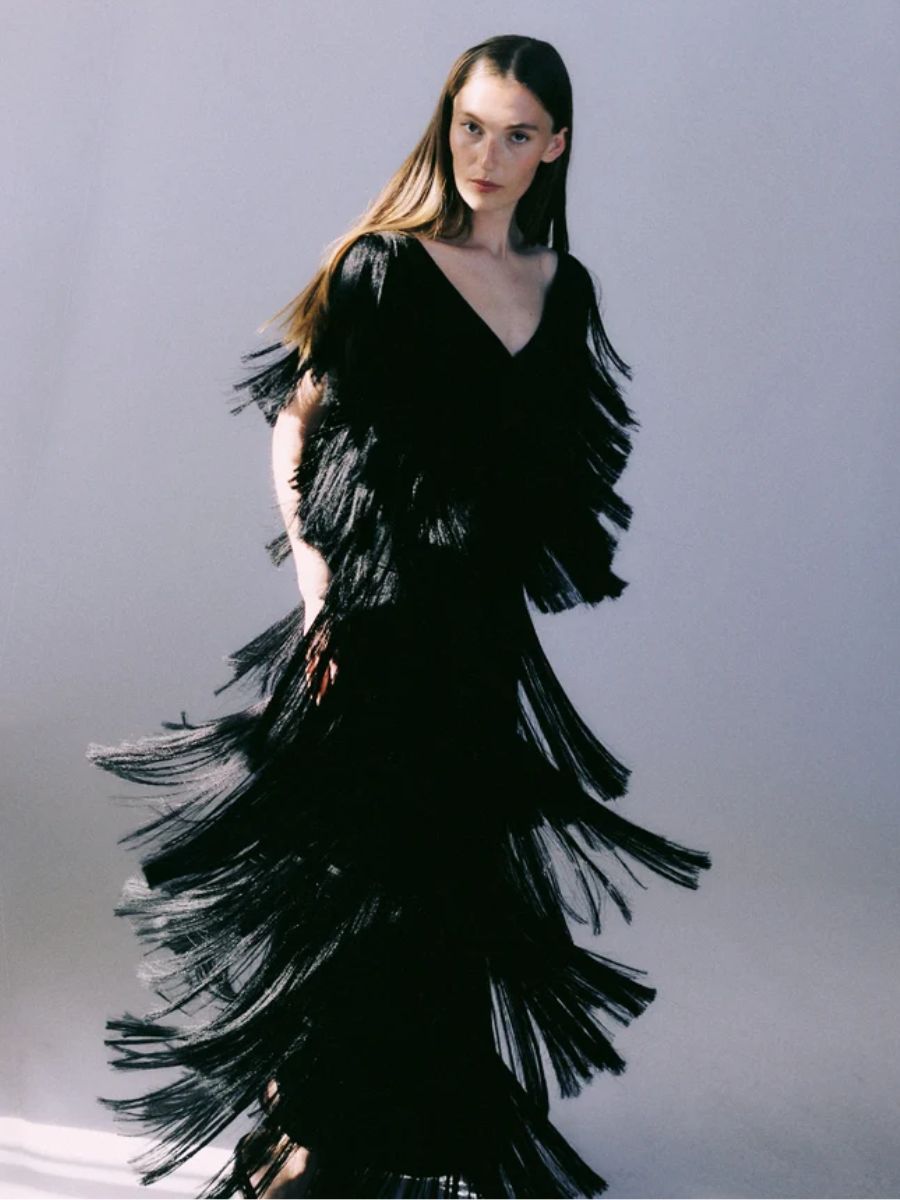 Day Birger et Mikkelsen - Fitao Fringe Top and Ringo Fringe Skirt - Black