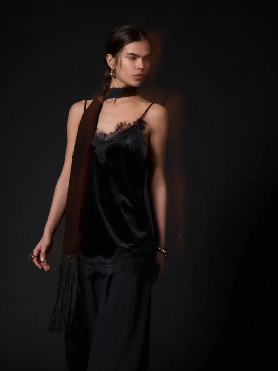 Day Birger et Mikkelsen - Lacey Velvet Top - Black