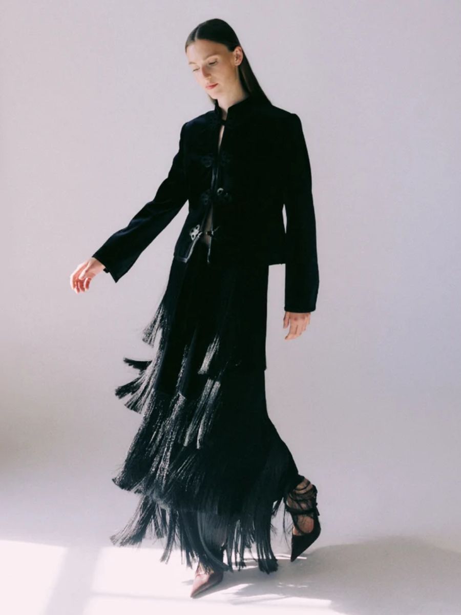 Day Birger et Mikkelsen - Ringo Fringe Skirt - Black
