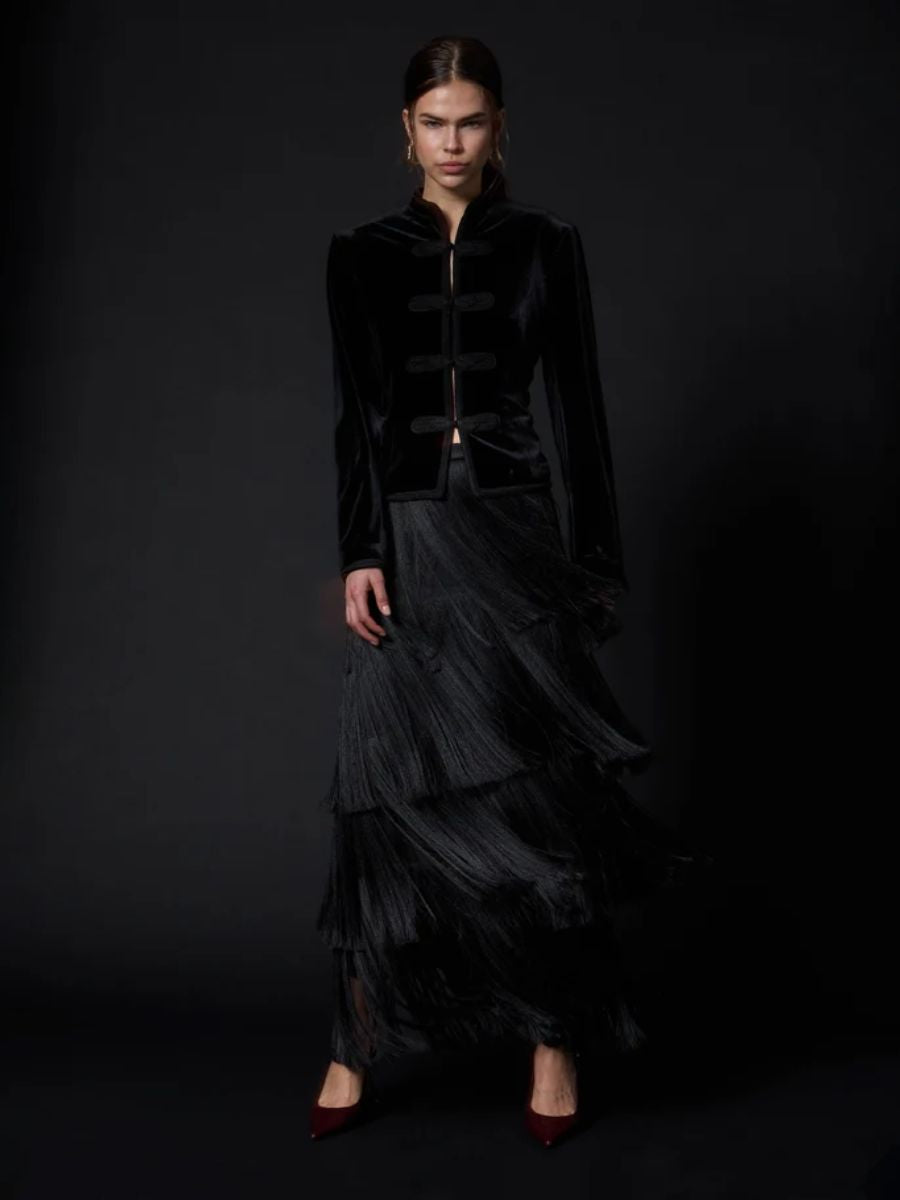 Day Birger et Mikkelsen - Ringo Fringe Skirt - Black