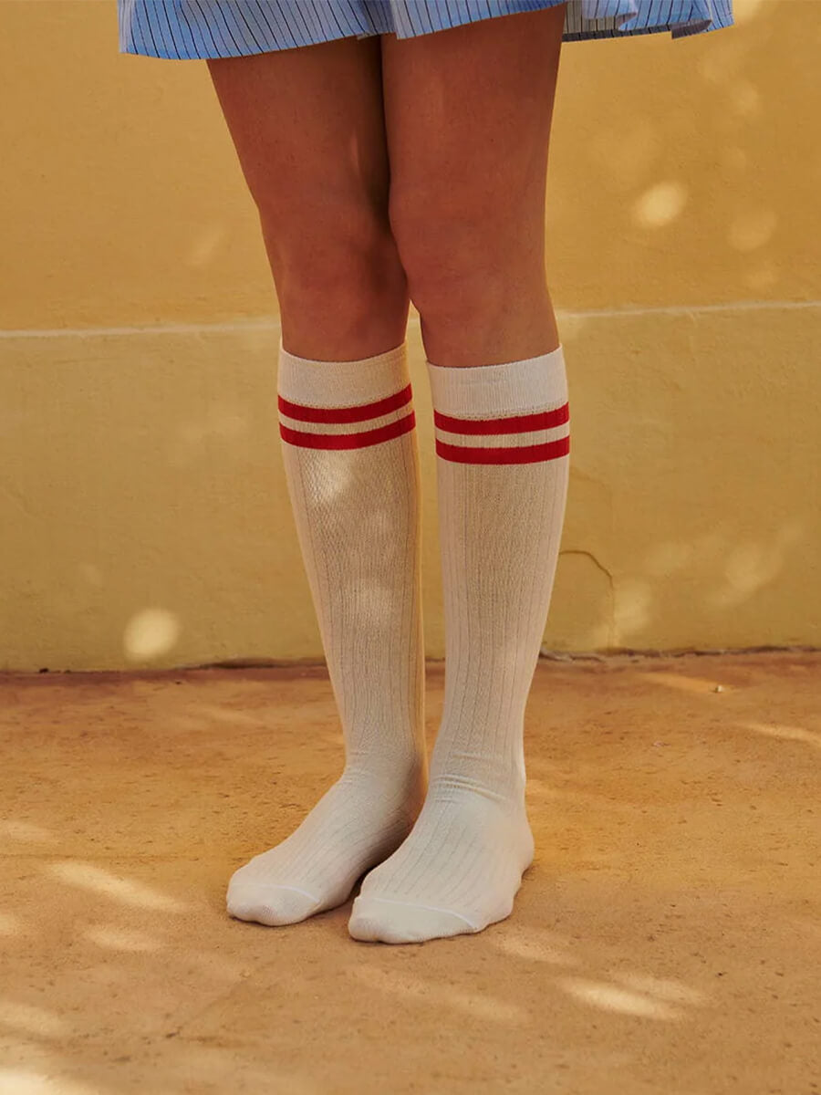 MP Denmark Dicte Knee Socks - Cream