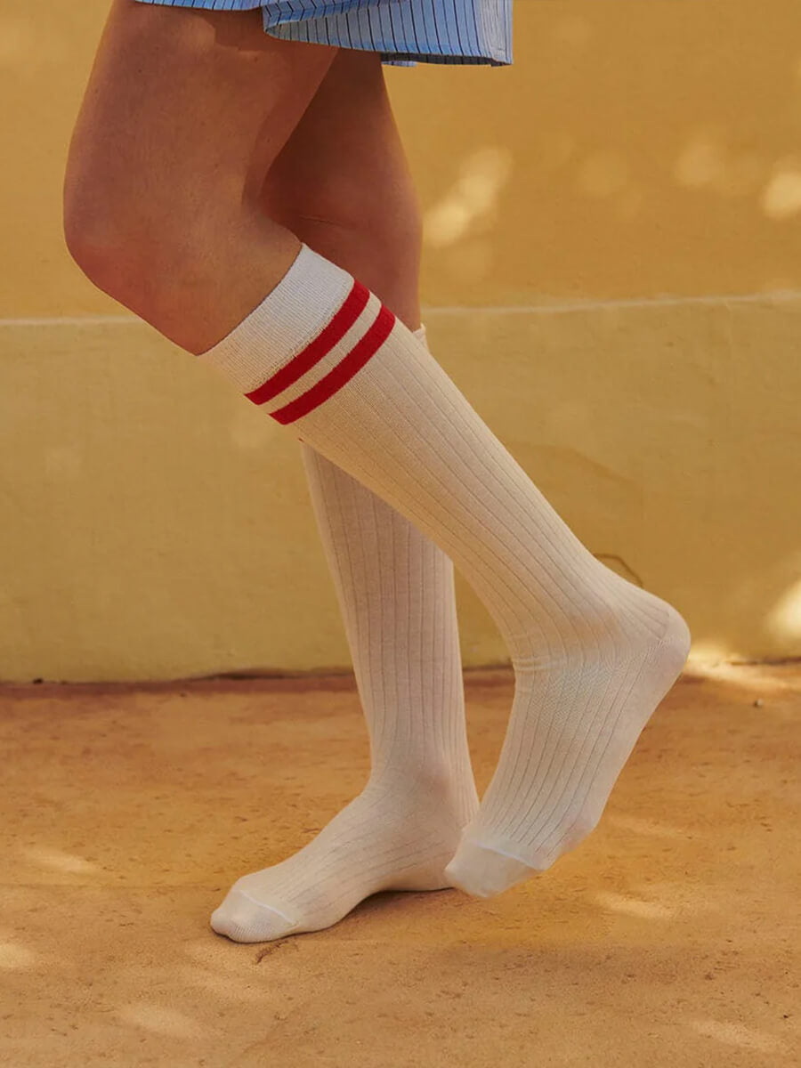 MP Denmark Dicte Knee Socks - Cream