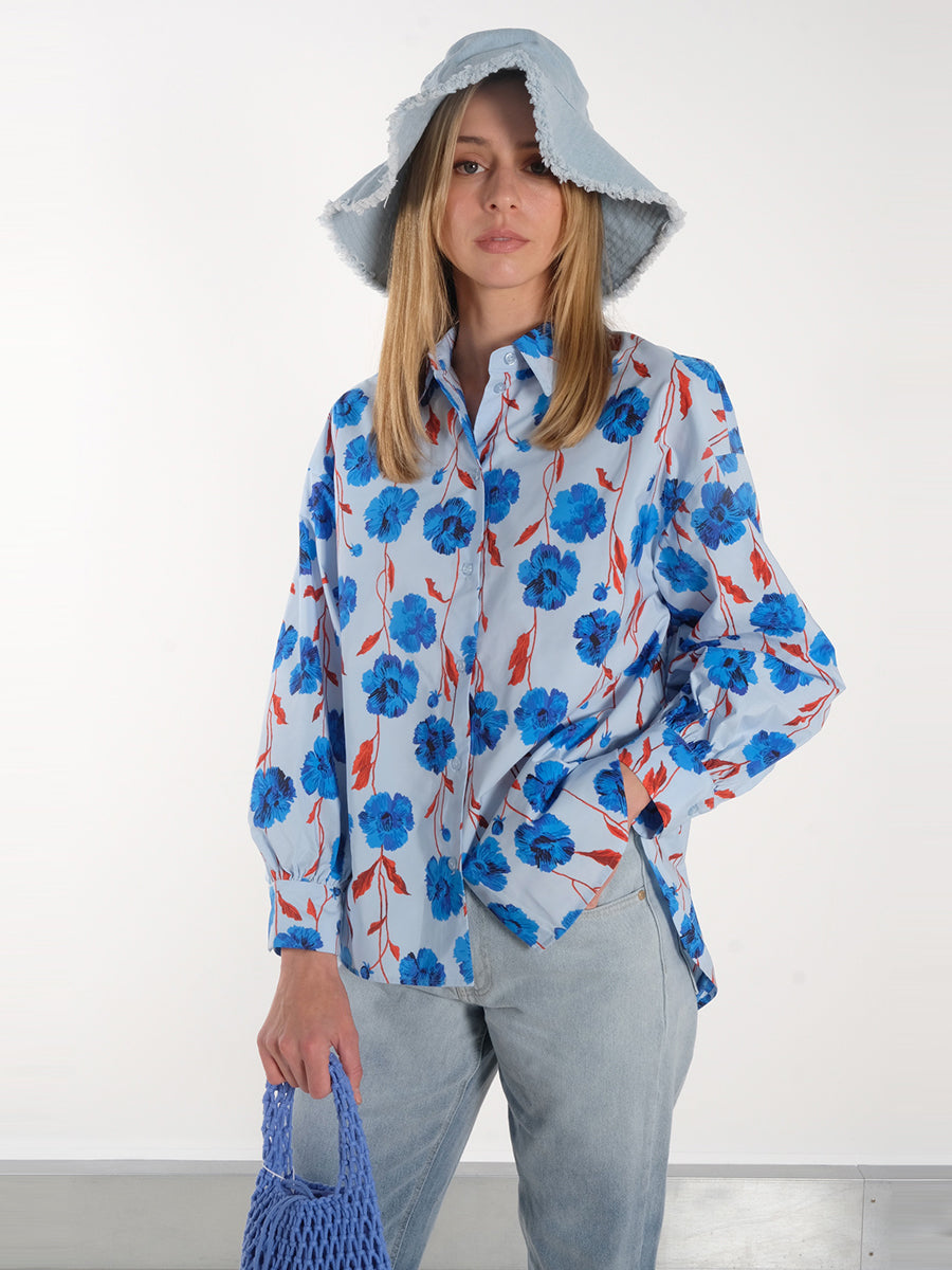 Object OBJLuana Denim Bucket Hat - Light Blue