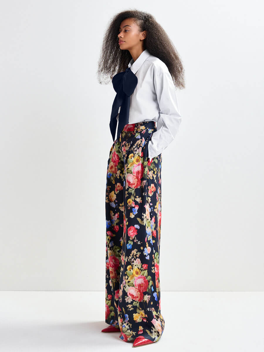 ESSENTIEL ANTWERP Jazzy Wide Leg Pants - Dark Night