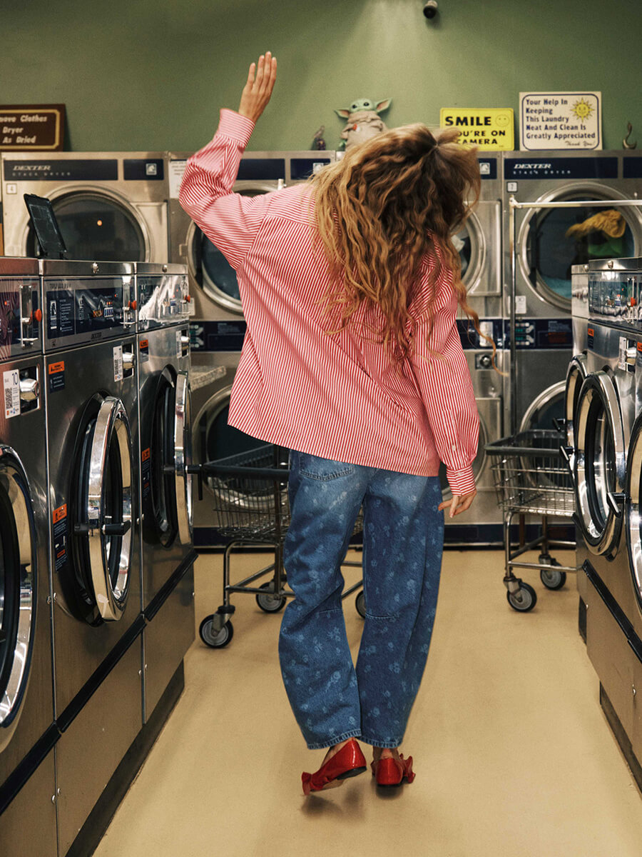ESSENTIEL ANTWERP Jiwi Shirt - Red, White, Navy Stripe