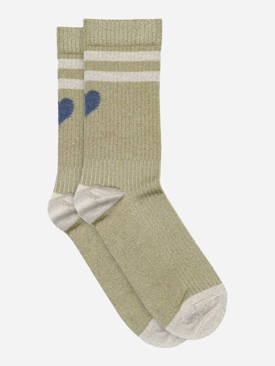 MP Denmark Elga Glitter Socks - Cedar