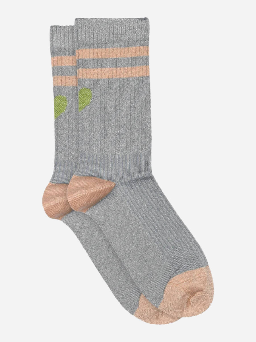 MP Denmark Elga Glitter Socks - Stone Blue