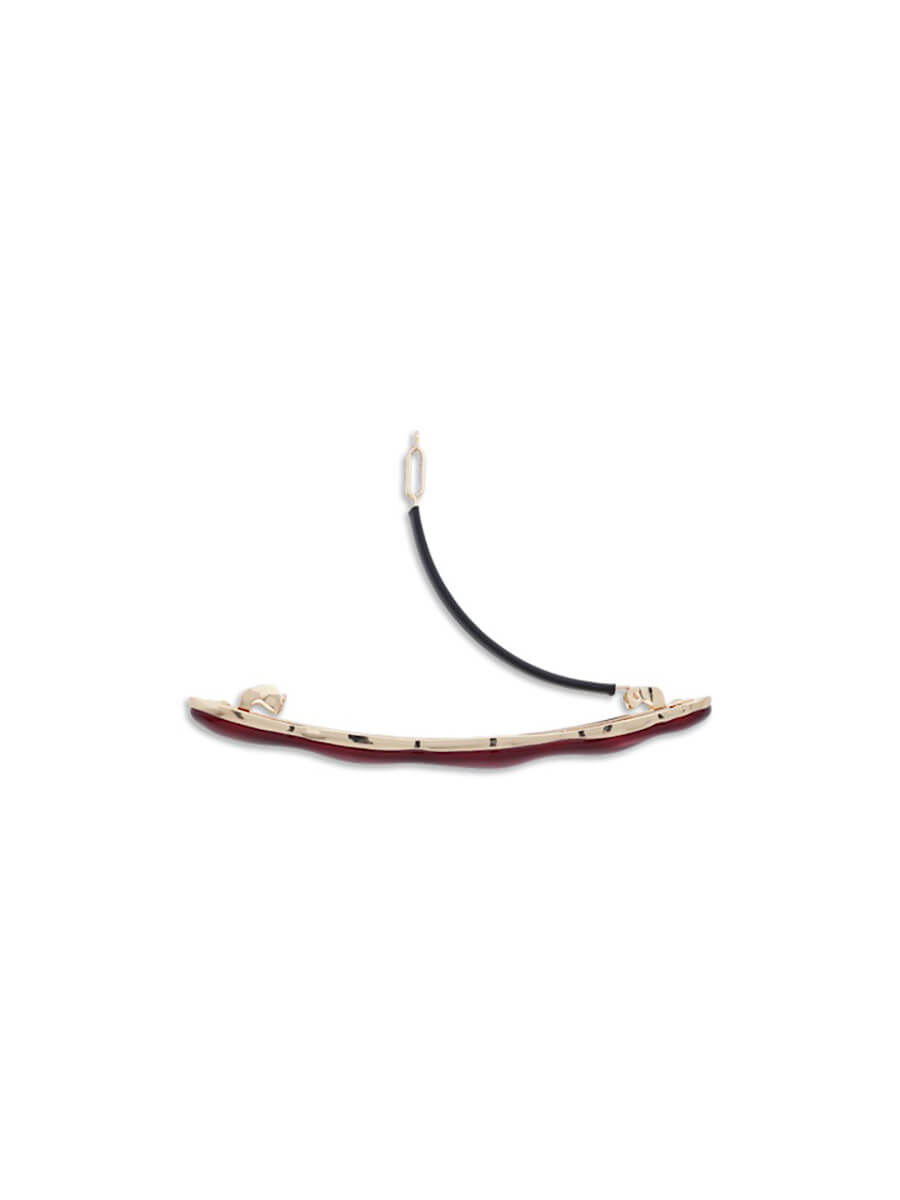 SUI AVA Enamel Hair Clip Red