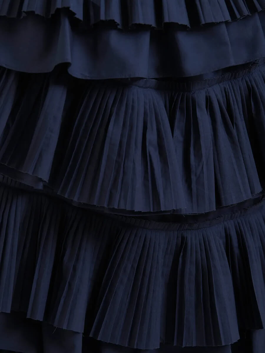 Essentiel Antwerp Hayden Ruffle Skirt - Dark Sapphire