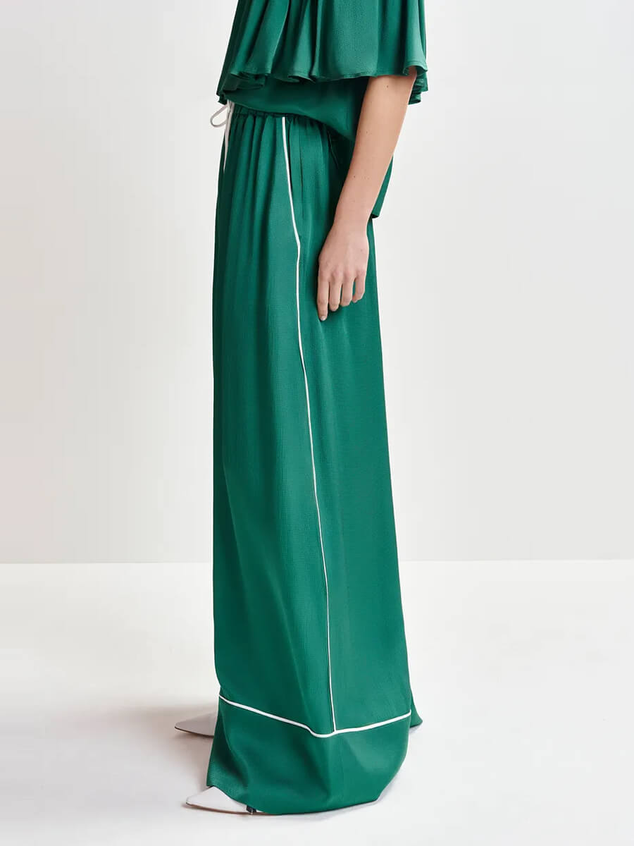 ESSENTIEL ANTWERP Hontgomery Wide Leg Pants - Madison Blue
