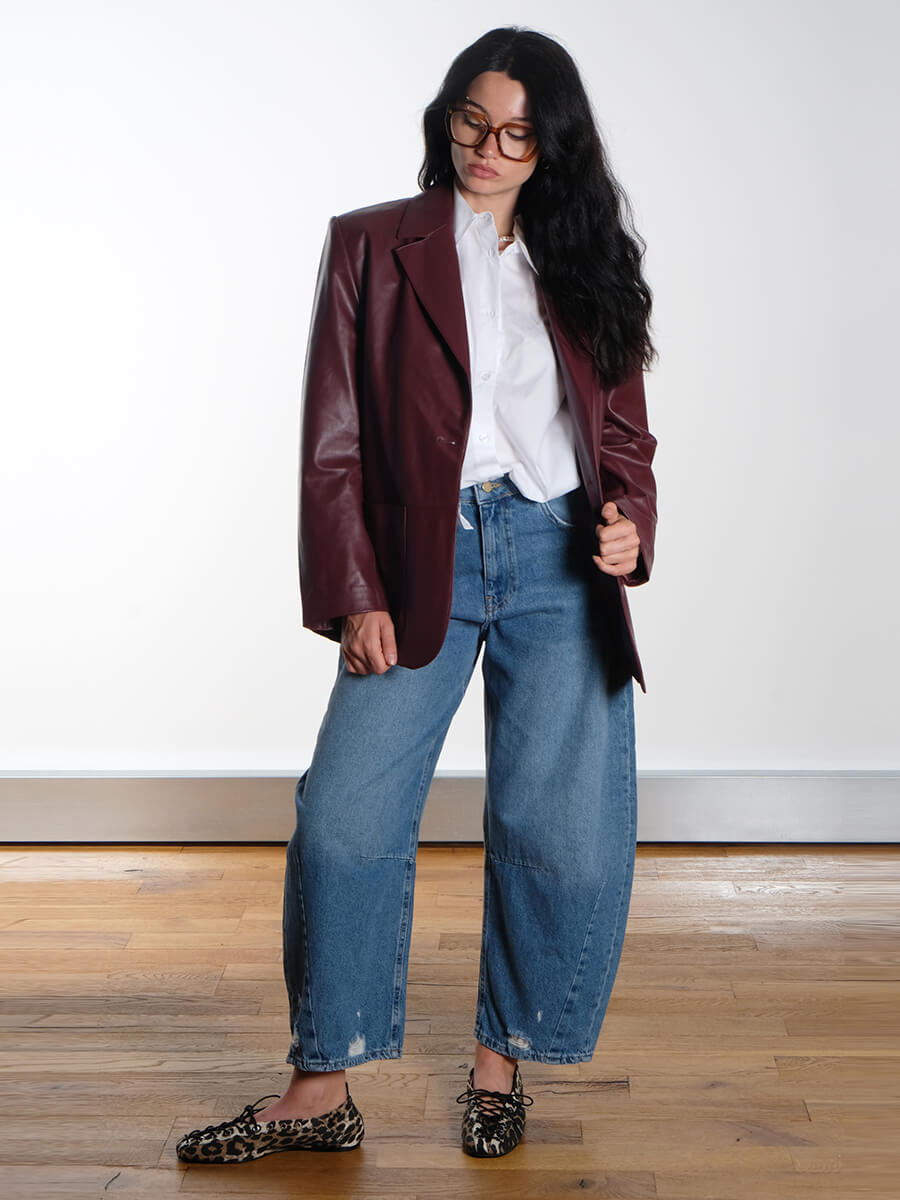 Essentiel Antwerp Idrey Blazer - Burgundy