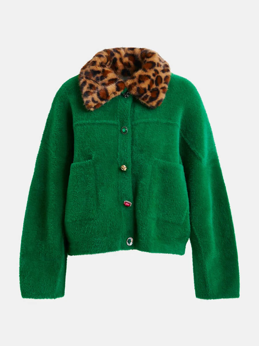 Essentiel Antwerp Intention Cardigan - Green
