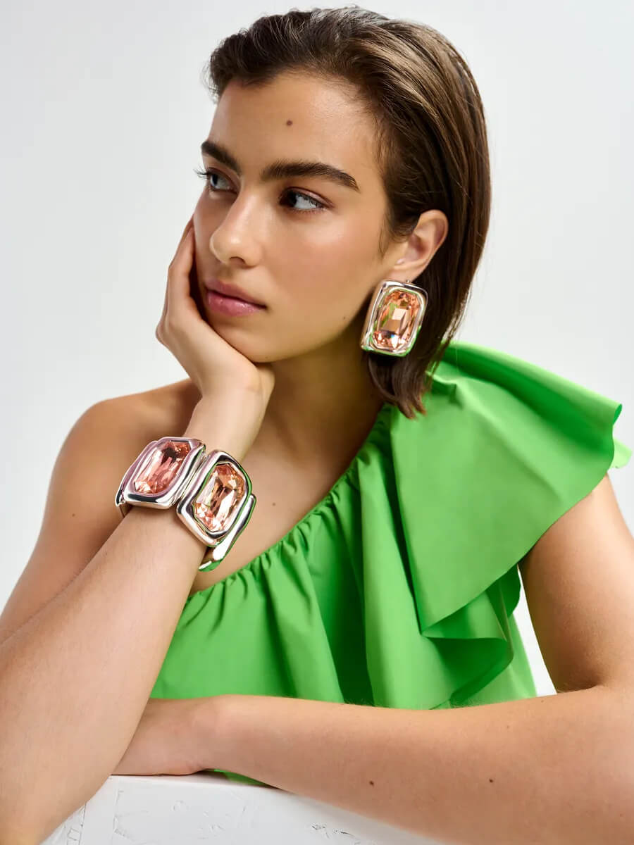 Essentiel Antwerp Jelpy Bracelet - Orange and Silver