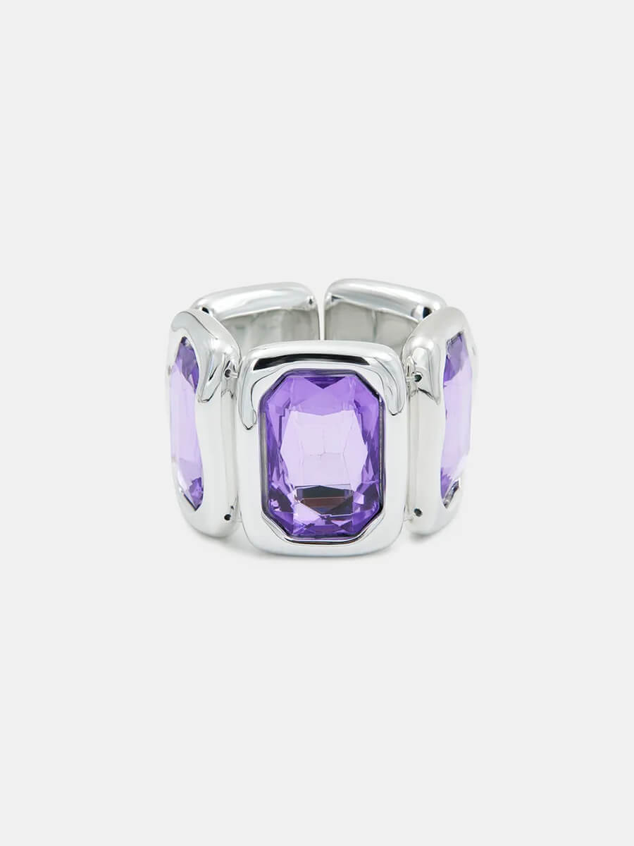 Essentiel Antwerp Jelpy Bracelet - Purple and Silver