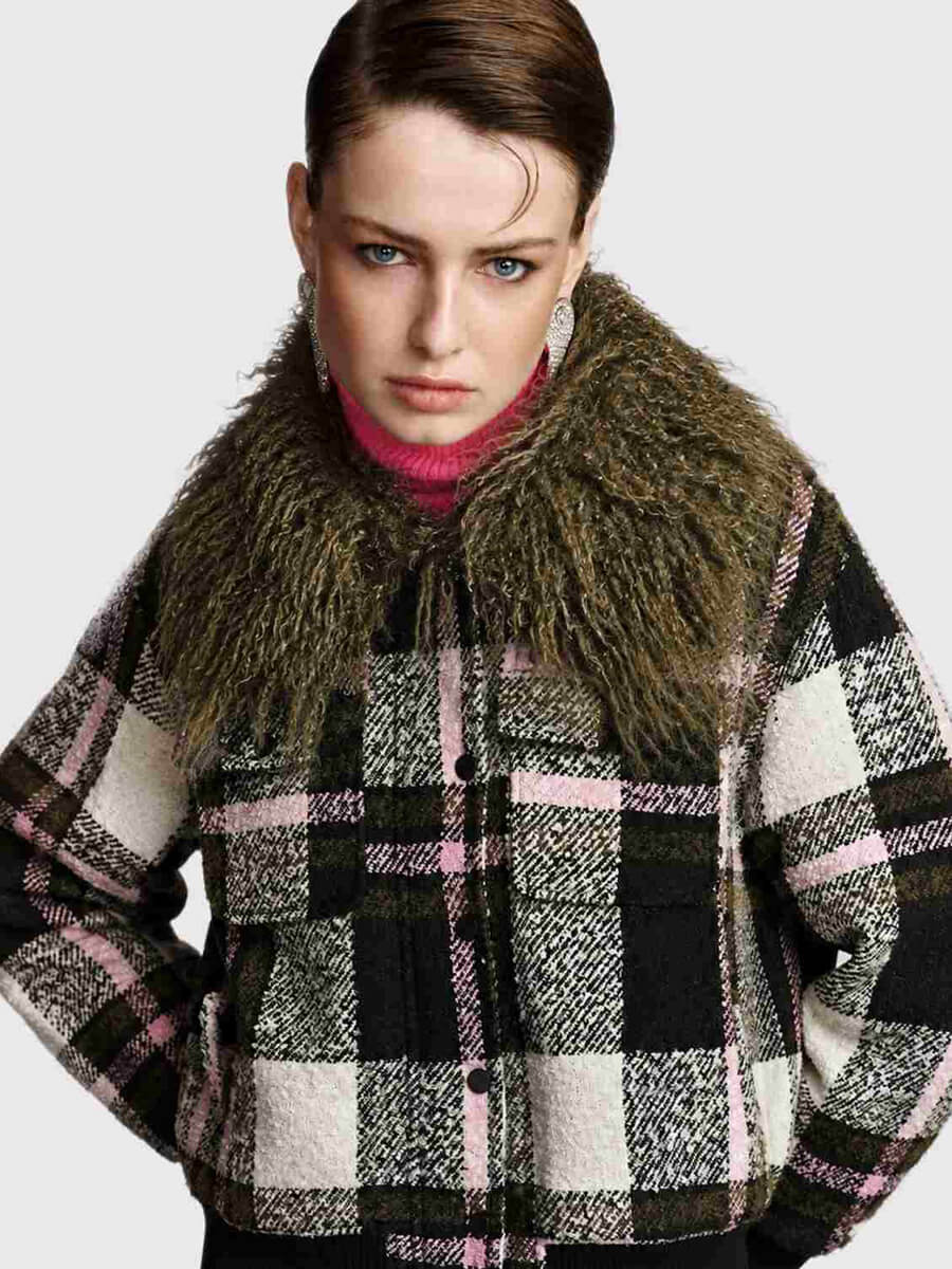 Essentiel Antwerp Kpop Bomber Jacket - Khaki Mission