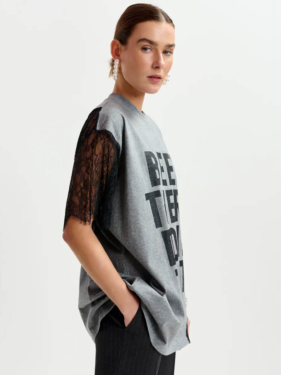 Essentiel Antwerp - Ibaby T-shirt - Black/Grey