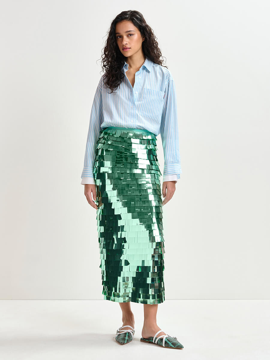 Essentiel Antwerp - Ihoed Sequin Pencil Skirt