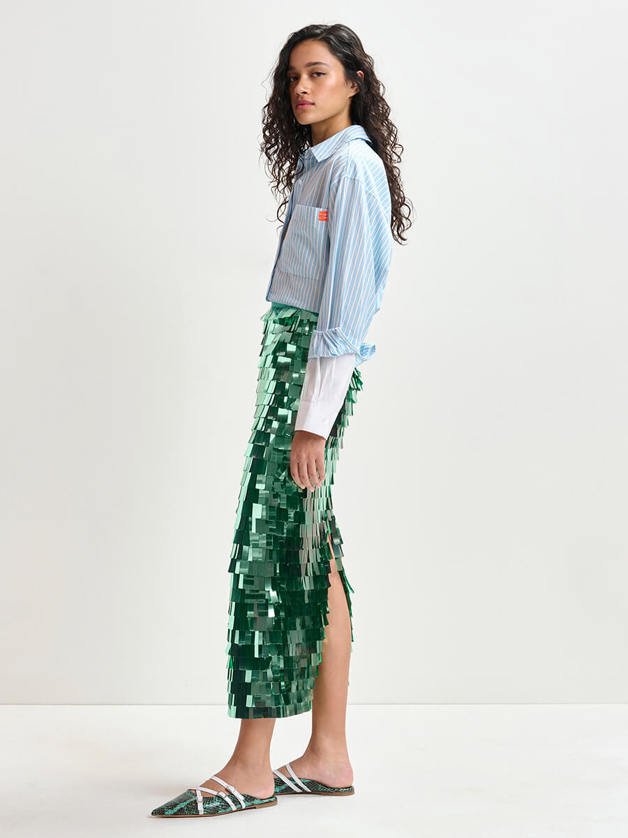 Essentiel Antwerp - Ihoed Sequin Pencil Skirt 4