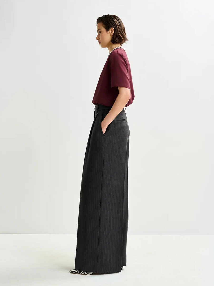 Essentiel Antwerp - Intenso T-shirt - Burgundy