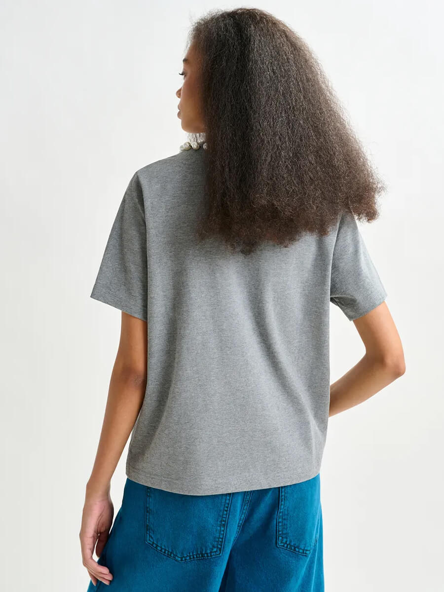 Essentiel Antwerp - Isos T-shirt - Grey/White