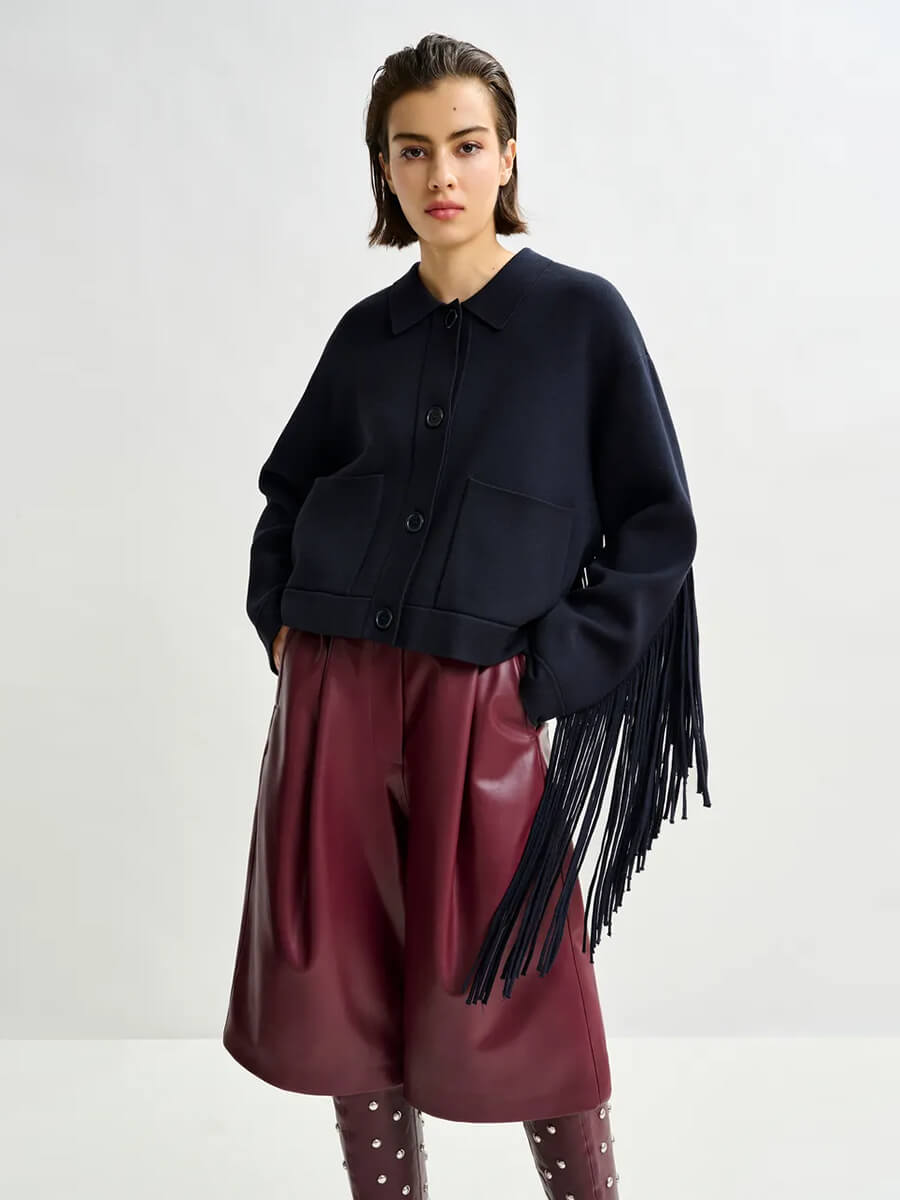 Essentiel Antwerp - Istern Knitted Jacket - Navy