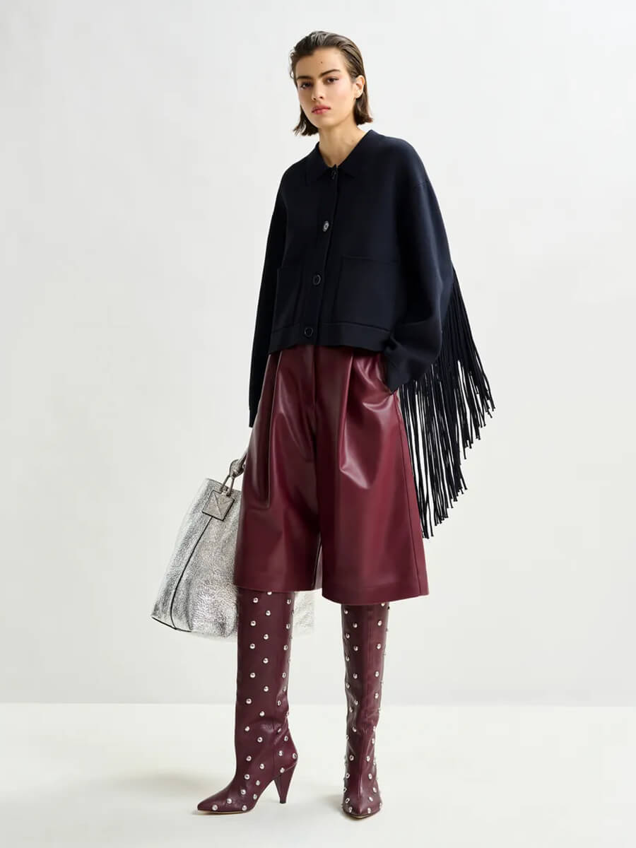 Essentiel Antwerp - Istern Knitted Jacket - Navy