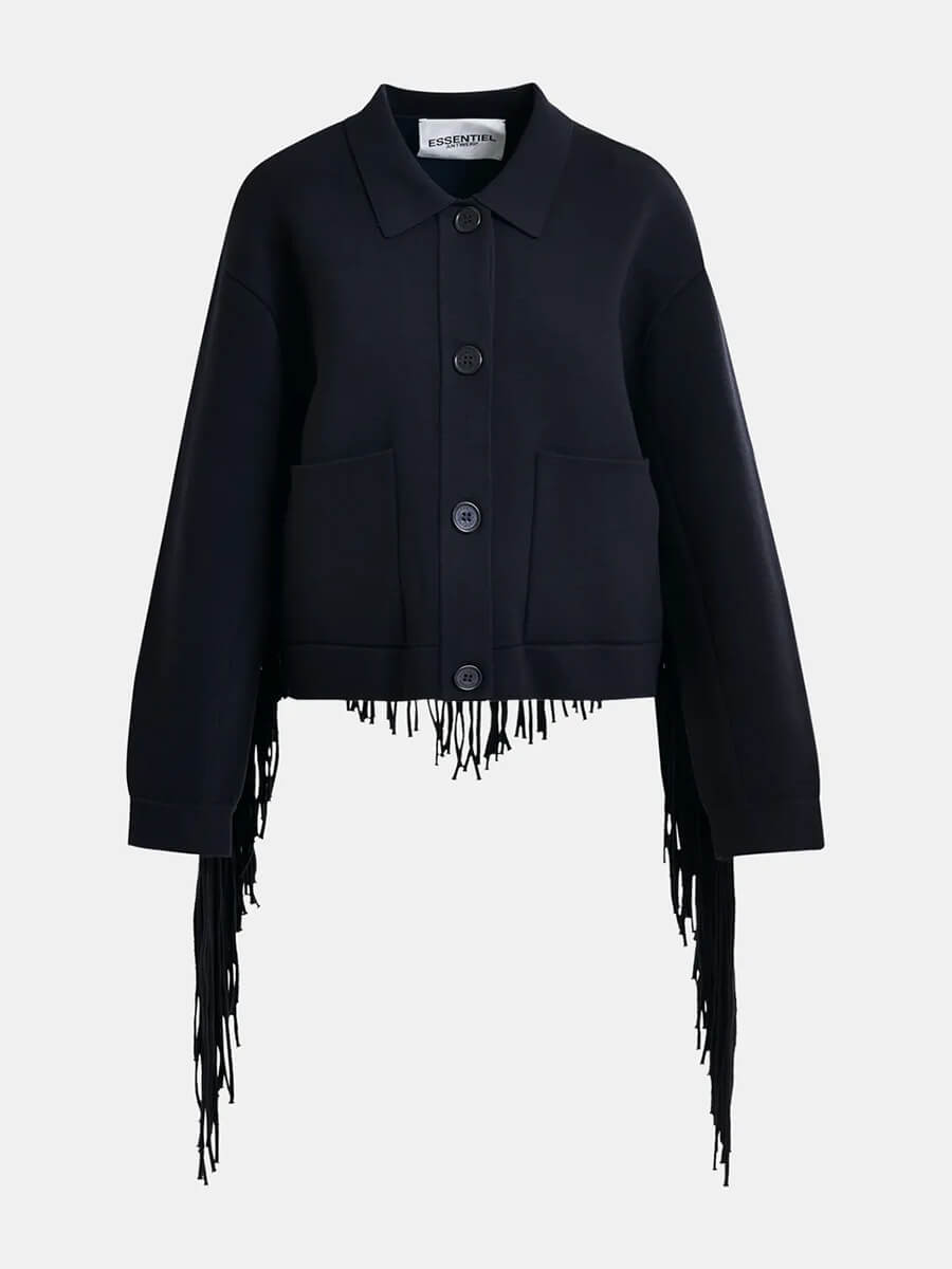 Essentiel Antwerp - Istern Knitted Jacket - Navy