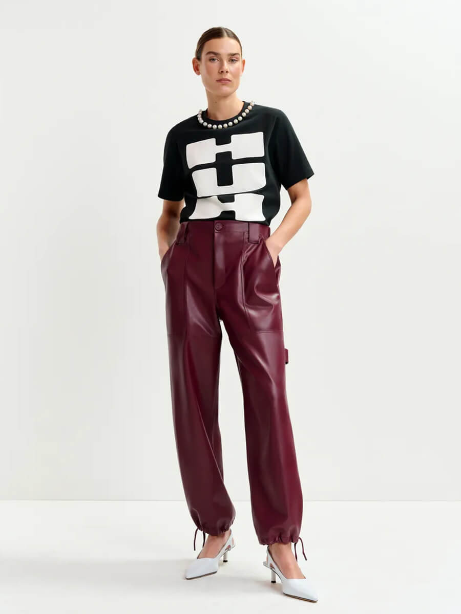 Essentiel Antwerp - Itao Pants - Burgundy