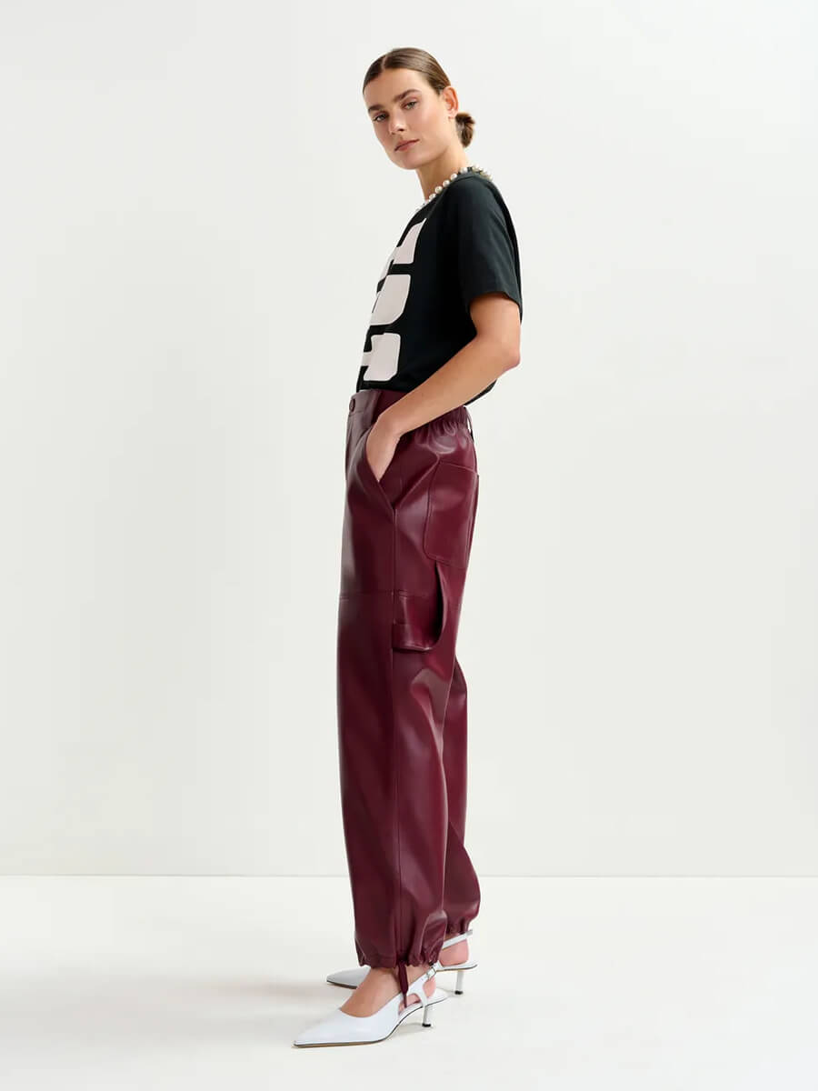Essentiel Antwerp - Itao Pants - Burgundy