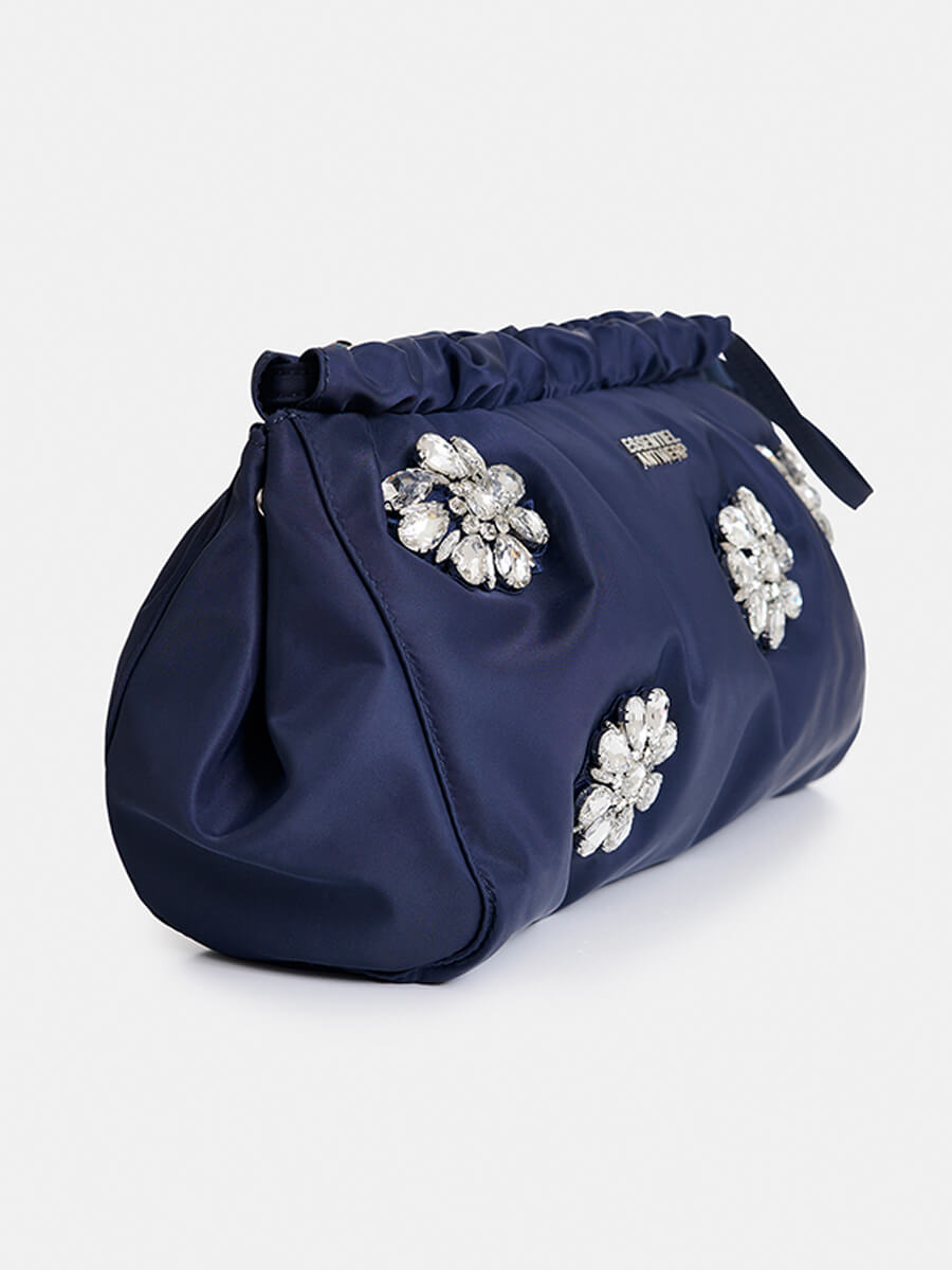 Essentiel Antwerp - Jimone Embroidered Pouch - Dark Night