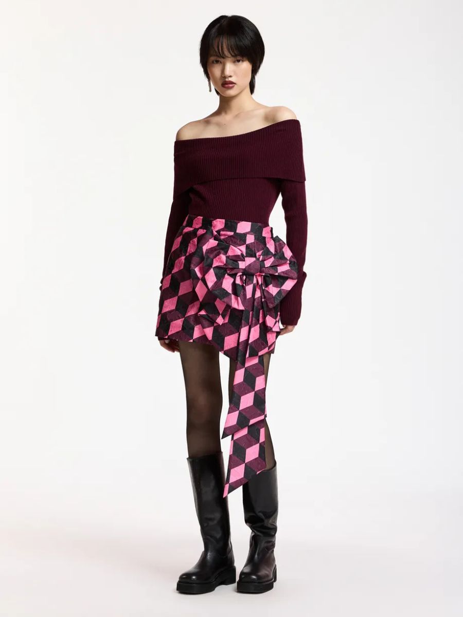 Essentiel Antwerp - Kar Mini Skirt - Black combo