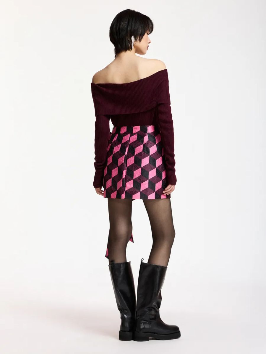 Essentiel Antwerp - Kar Mini Skirt - Black combo