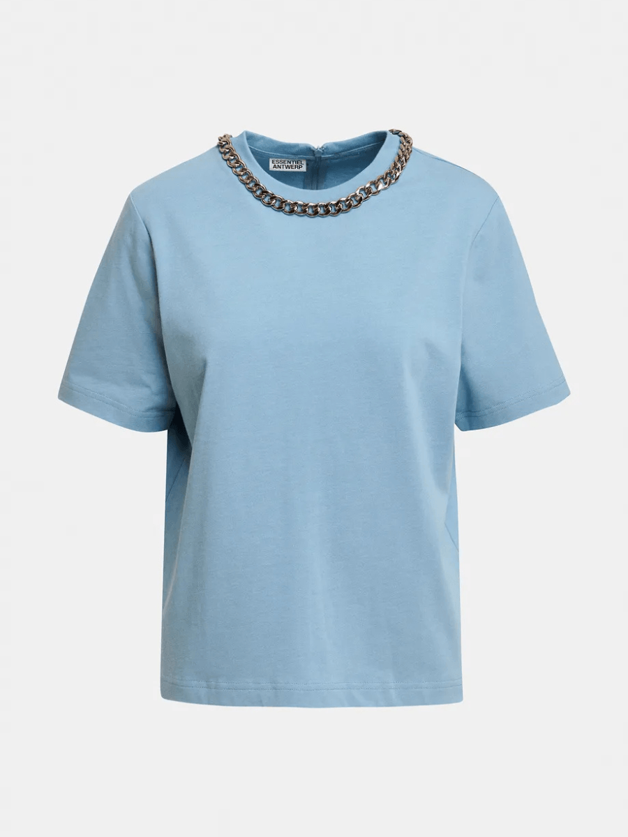 Essentiel Antwerp Klaim T-shirt - Azure Affair