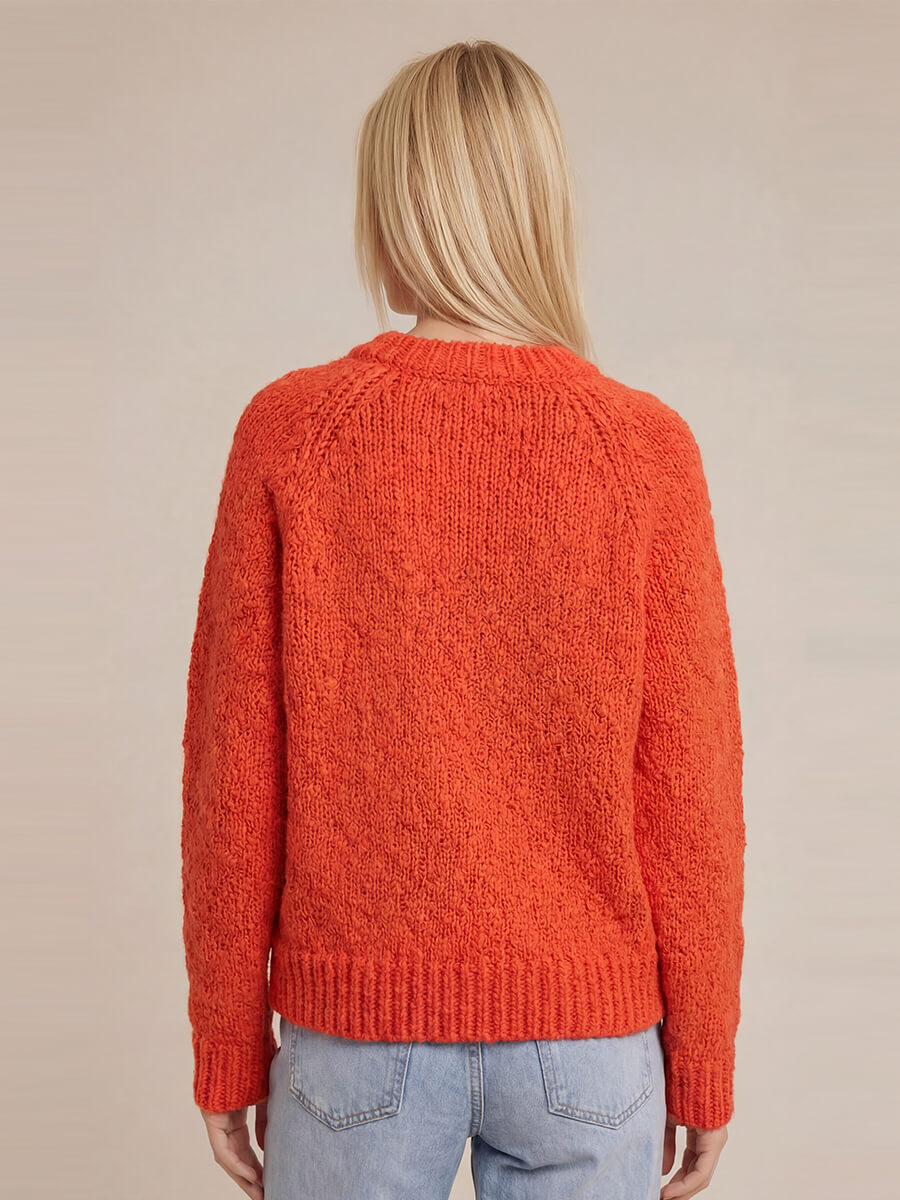 Sibin Linnebjerg Fawn Knit - Orange Red