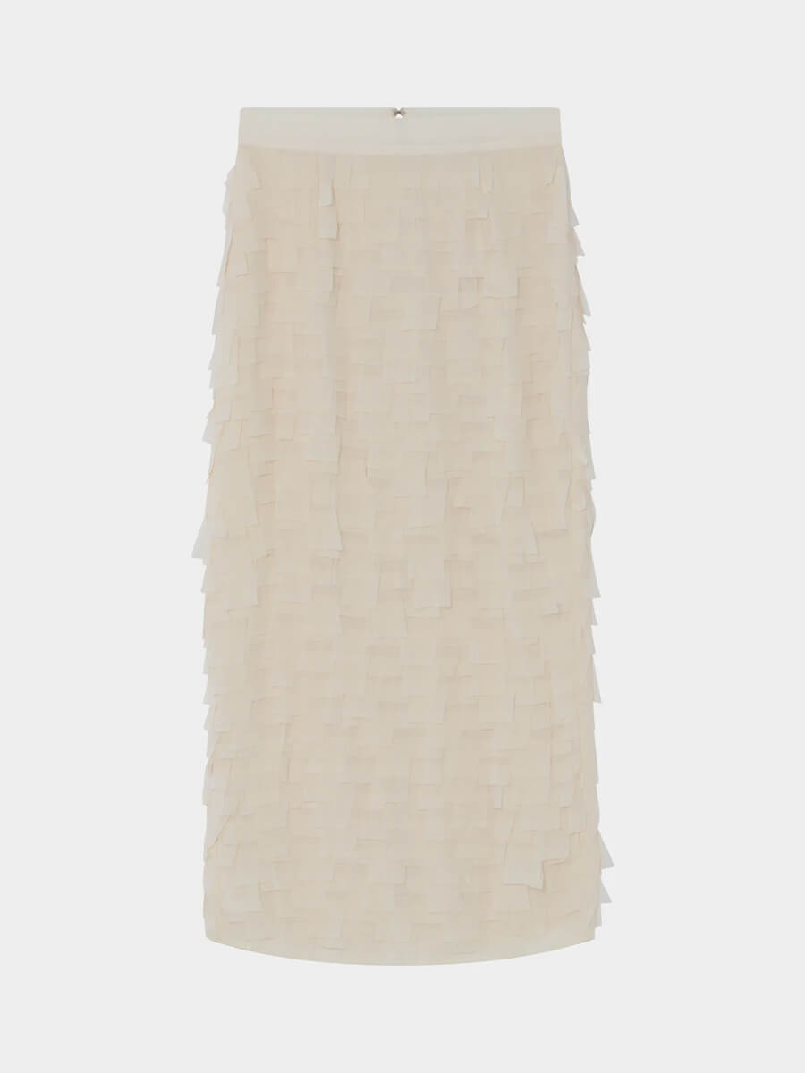 DAY Birger et Mikkelsen Figo Chiffon Fringe Skirt