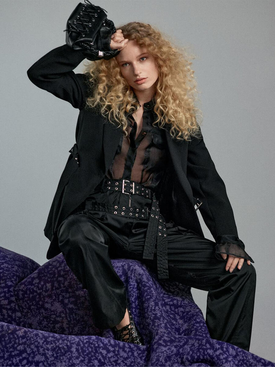 Ganni-Ganni-Black-Bonded-Crepe-Blazer