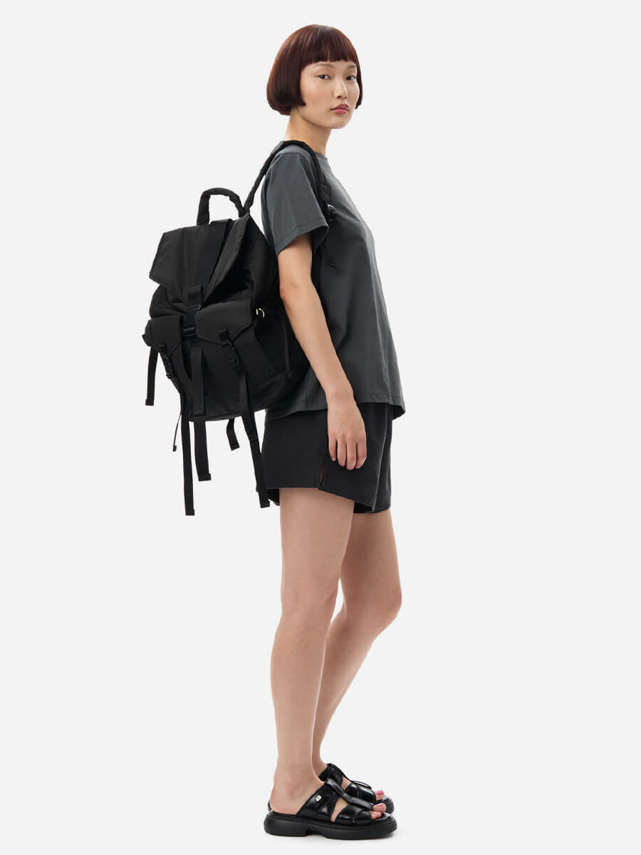 Ganni-Black-Tech-Backpack