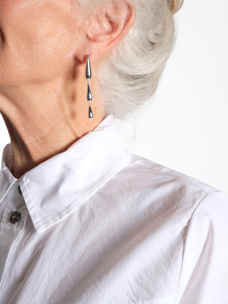 Oculus Earrings - Silver