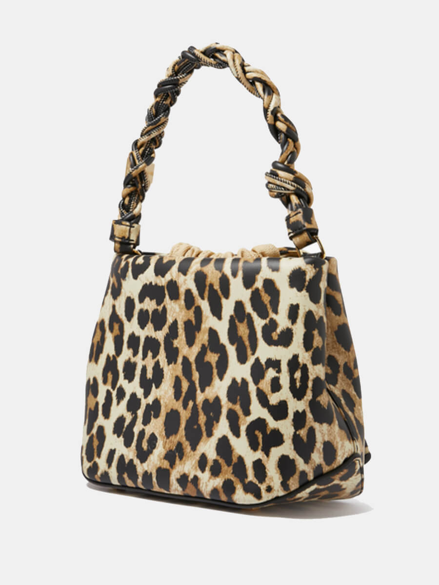Ganni Bou Bucket Bag - Leopard Print
