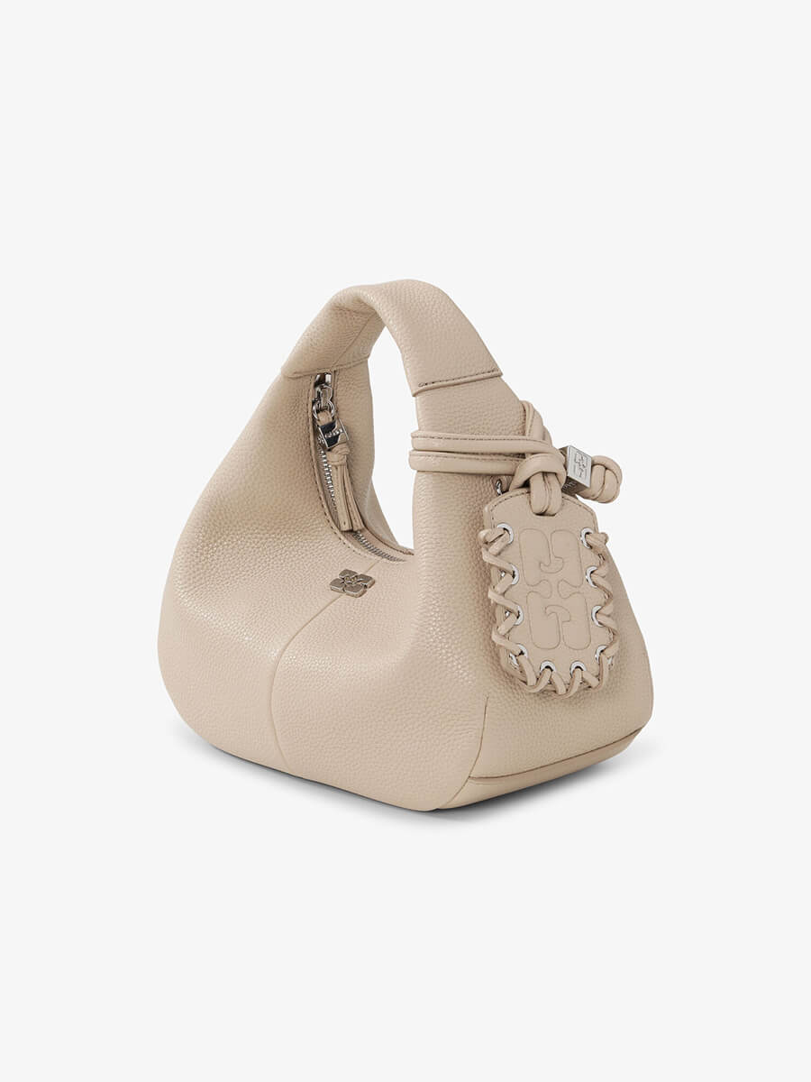 Ganni - Mini Hobo Bag - White Pepper