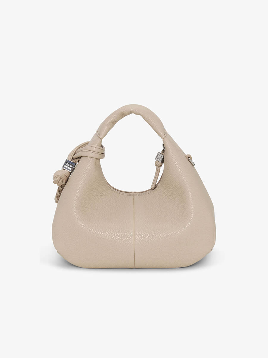 Ganni - Mini Hobo Bag - White Pepper