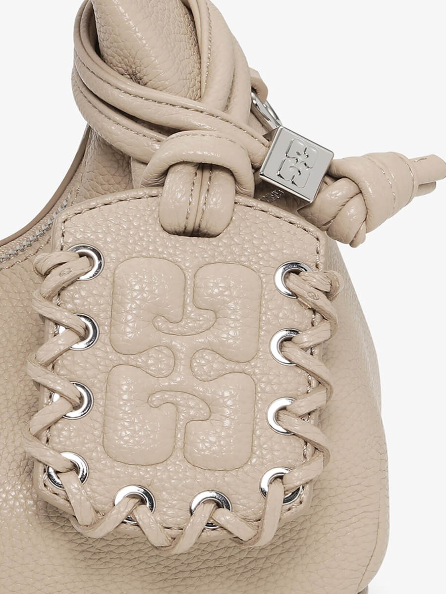 Ganni - Mini Hobo Bag - White Pepper