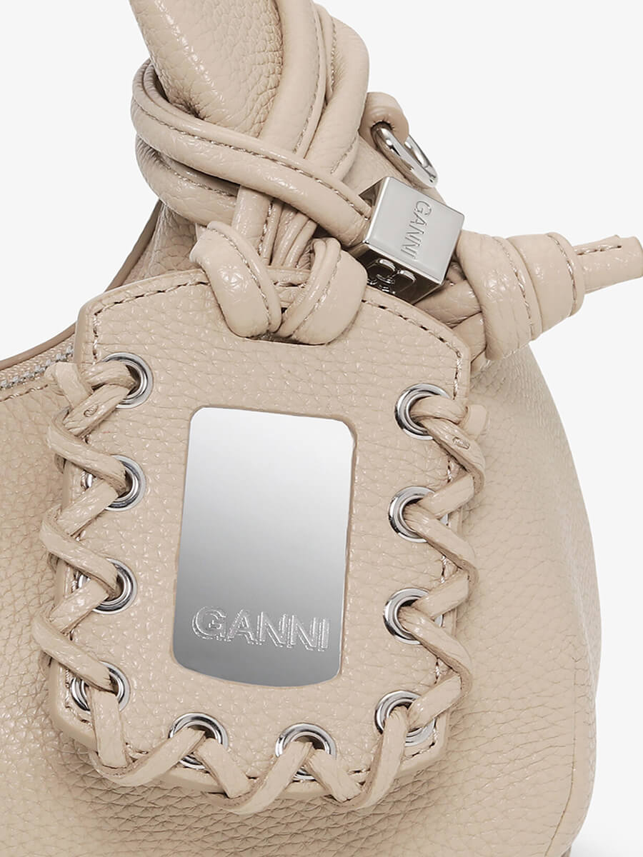Ganni - Mini Hobo Bag - White Pepper