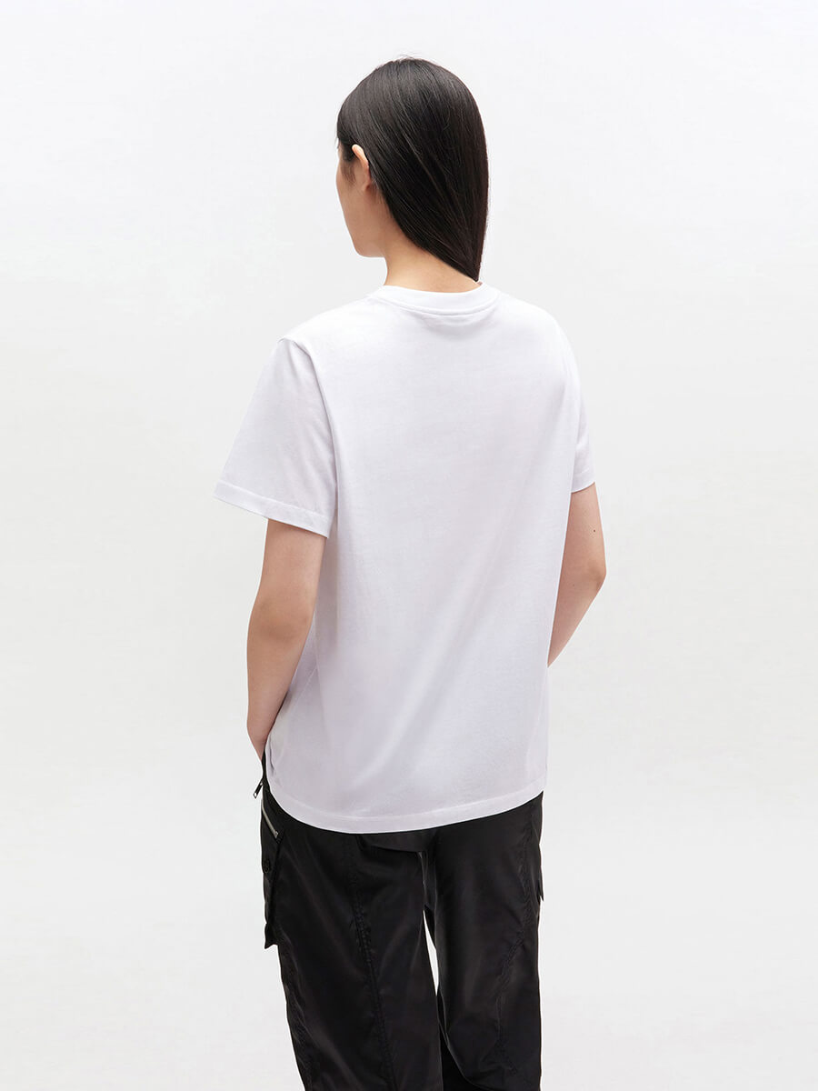 Ganni - White Kitty T-Shirt