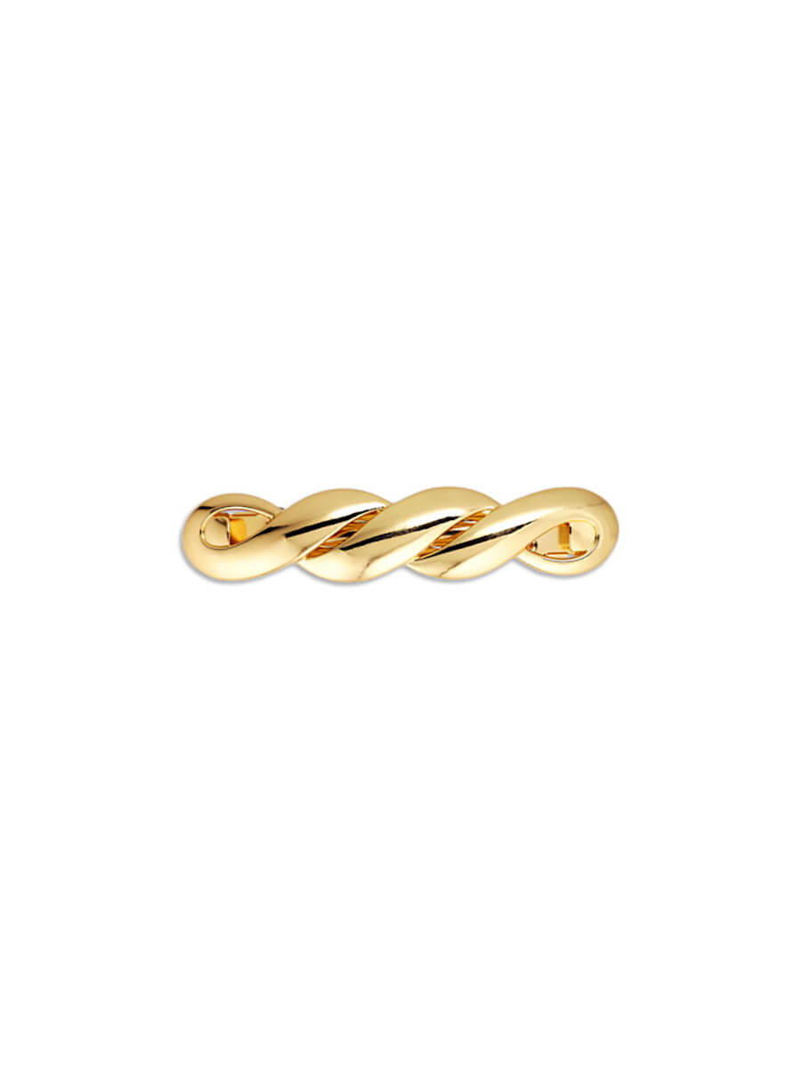 SUI AVA Glossy Twisted Hair Clip Gold